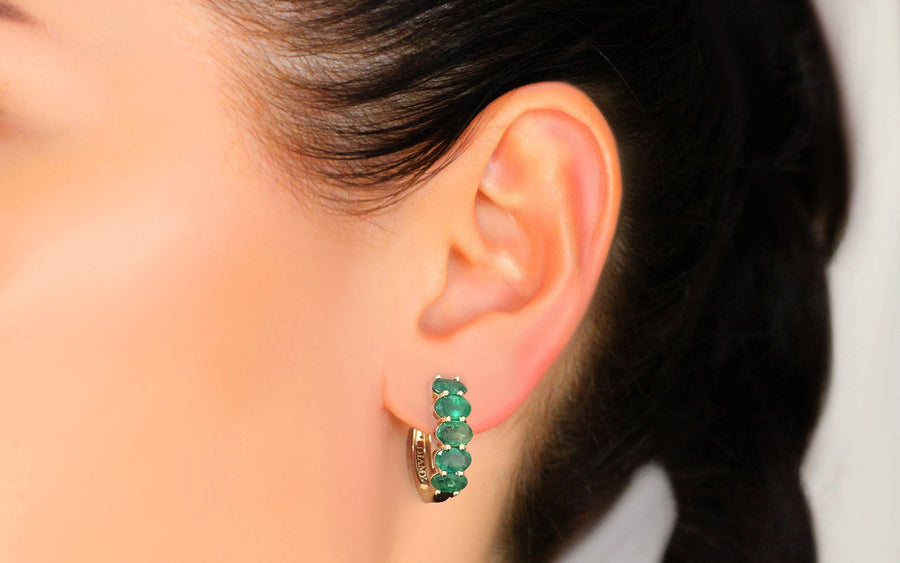 Emerald Earrings Bootes