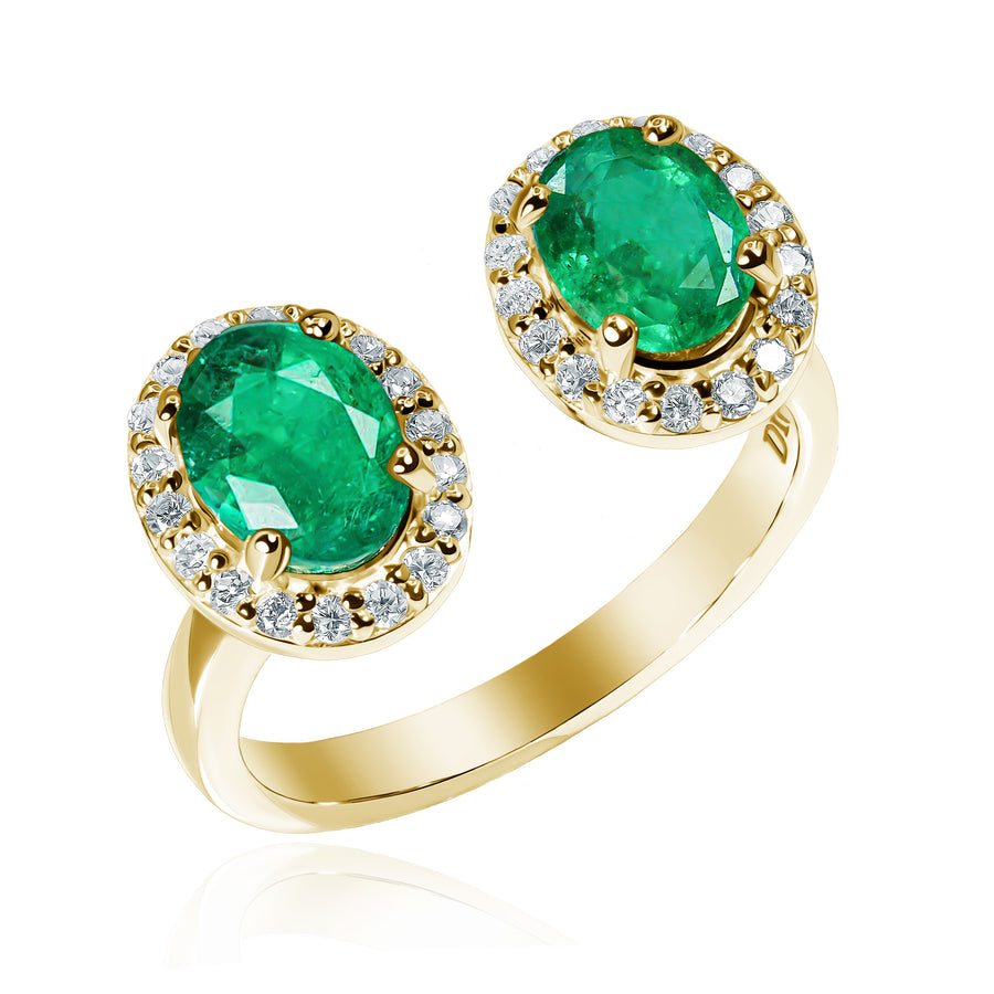 Emerald & Diamond Ring Spring Forest