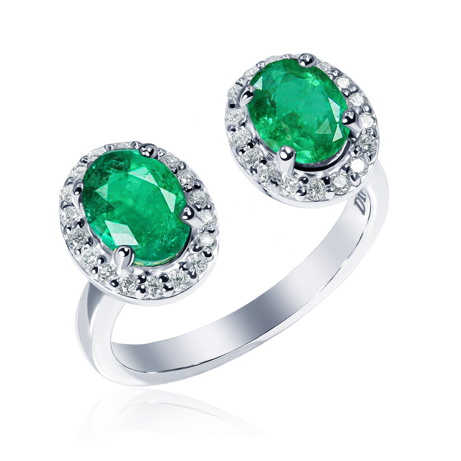 Emerald & Diamond Ring Spring Forest