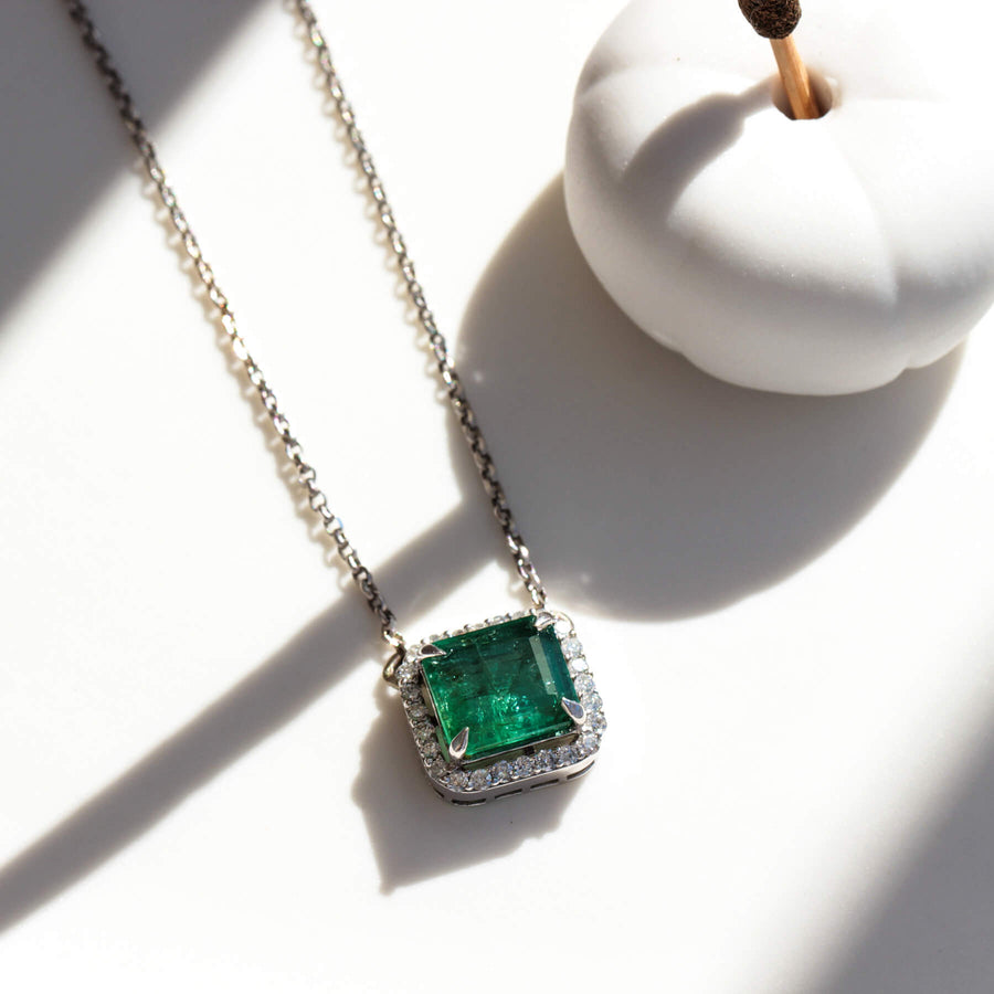 Emerald & Diamond Necklace Muta