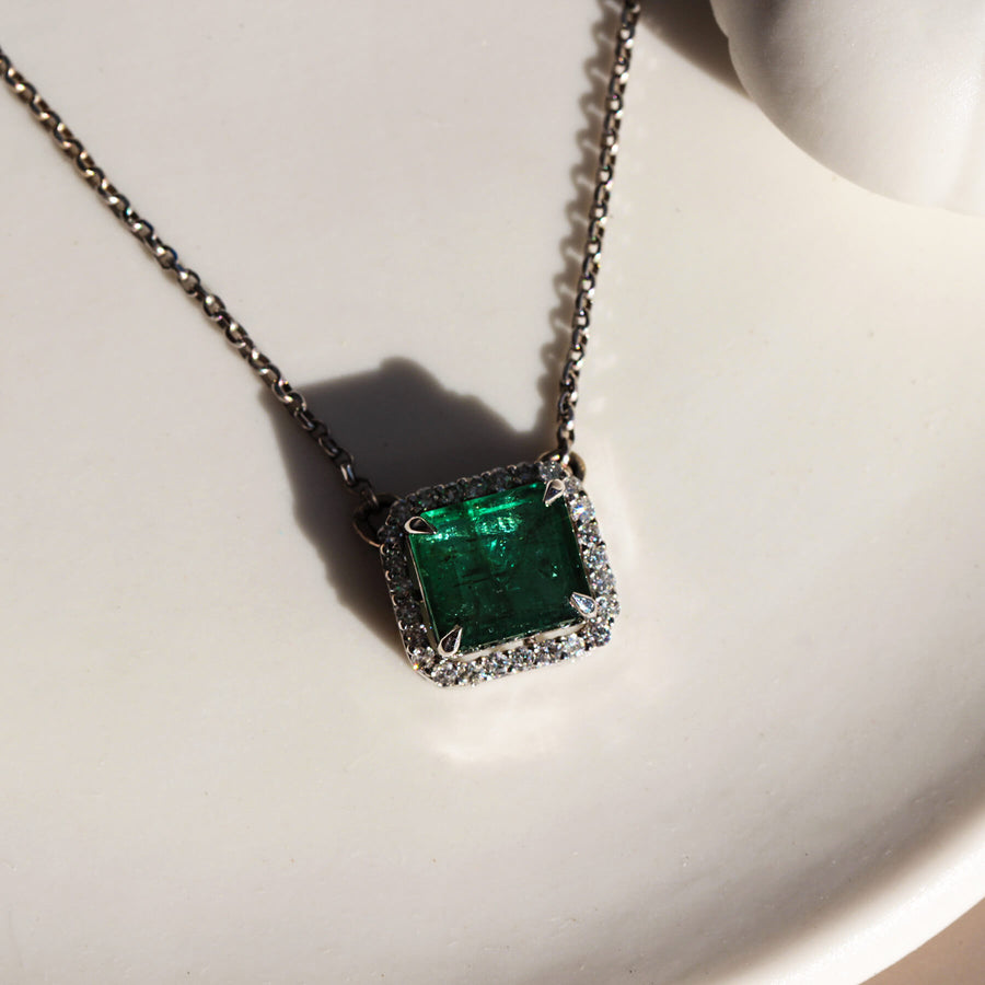 Emerald & Diamond Necklace Muta