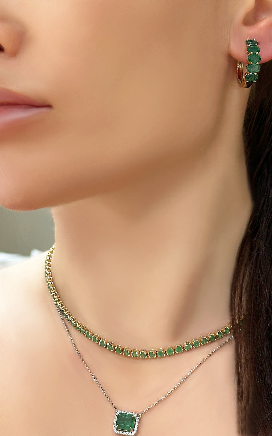 Emerald & Diamond Necklace Muta