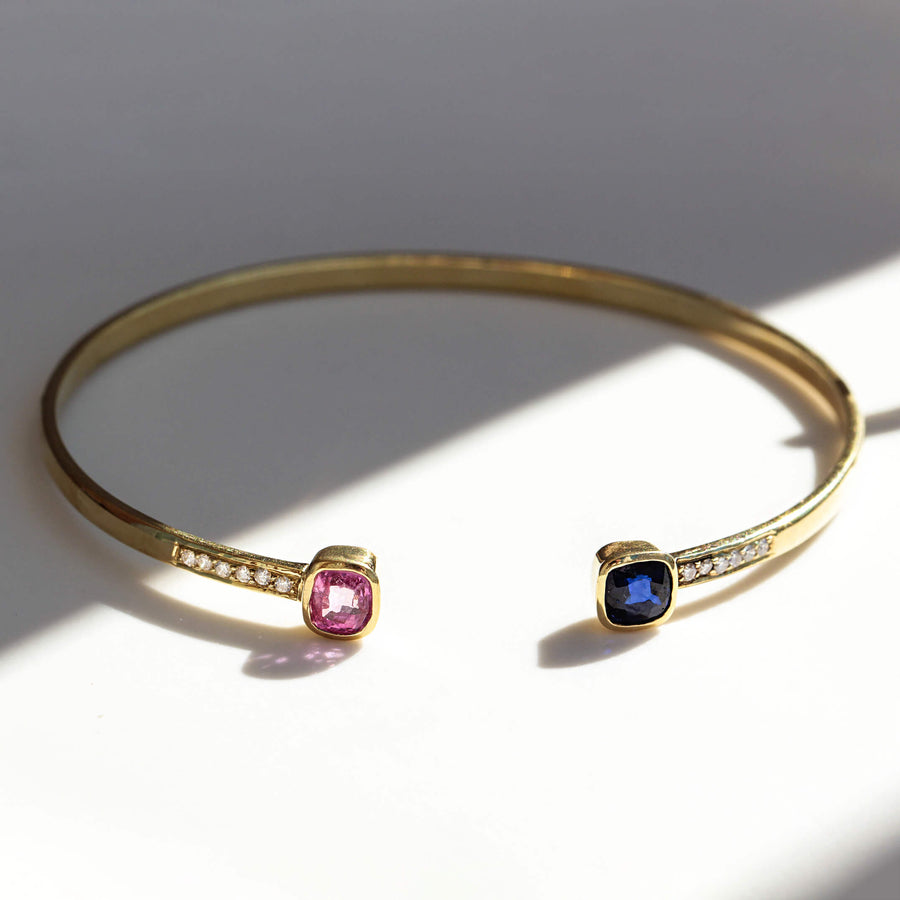 Sapphire & Diamond Bracelet Sunrise