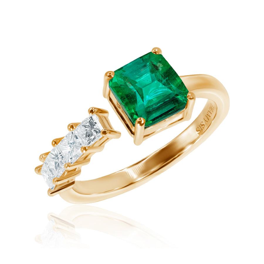 Emerald & Diamond Ring Mystery of Spring