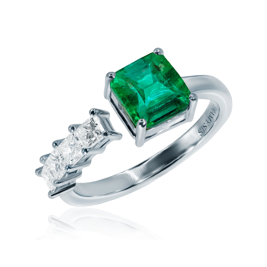 Emerald & Diamond Ring Mystery of Spring