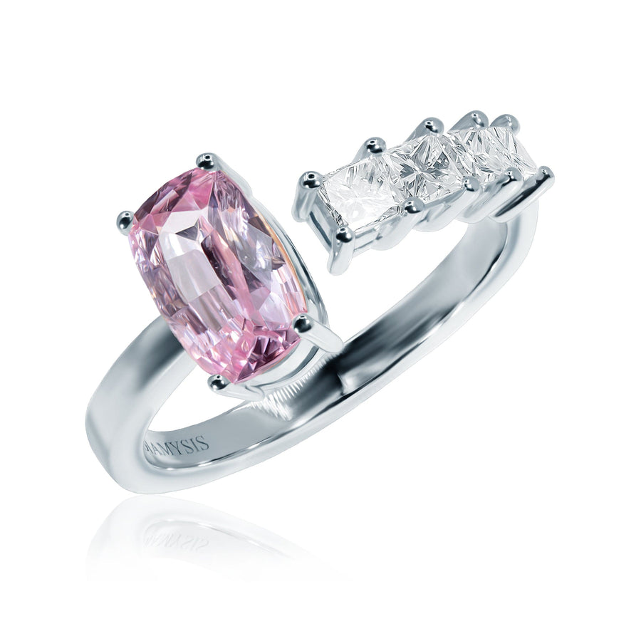 Pink Sapphire & Diamond Ring Sakura