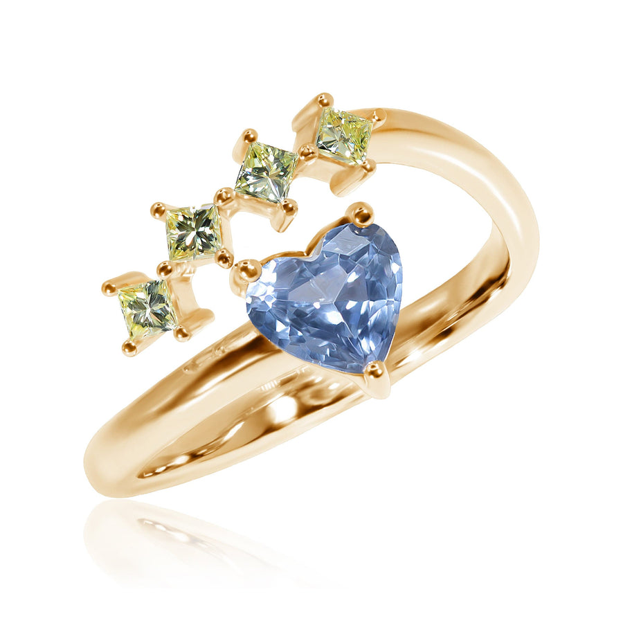 Sapphire & Diamond Ring Spring Sky