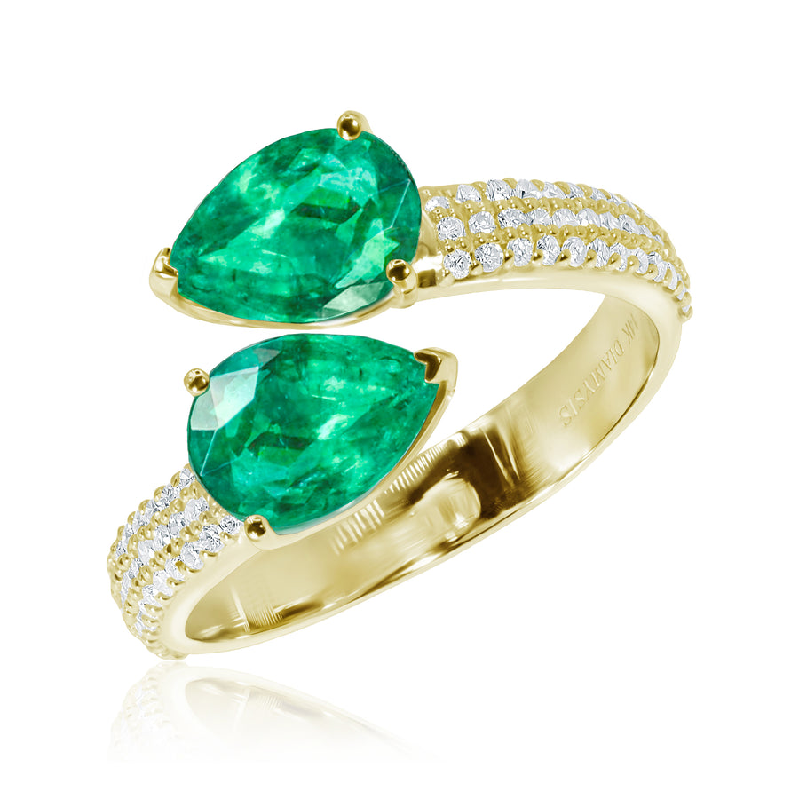 Emerald & Diamond Ring Green Arrow