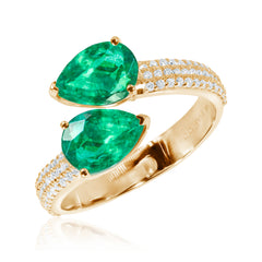 Emerald & Diamond Ring Green Arrow