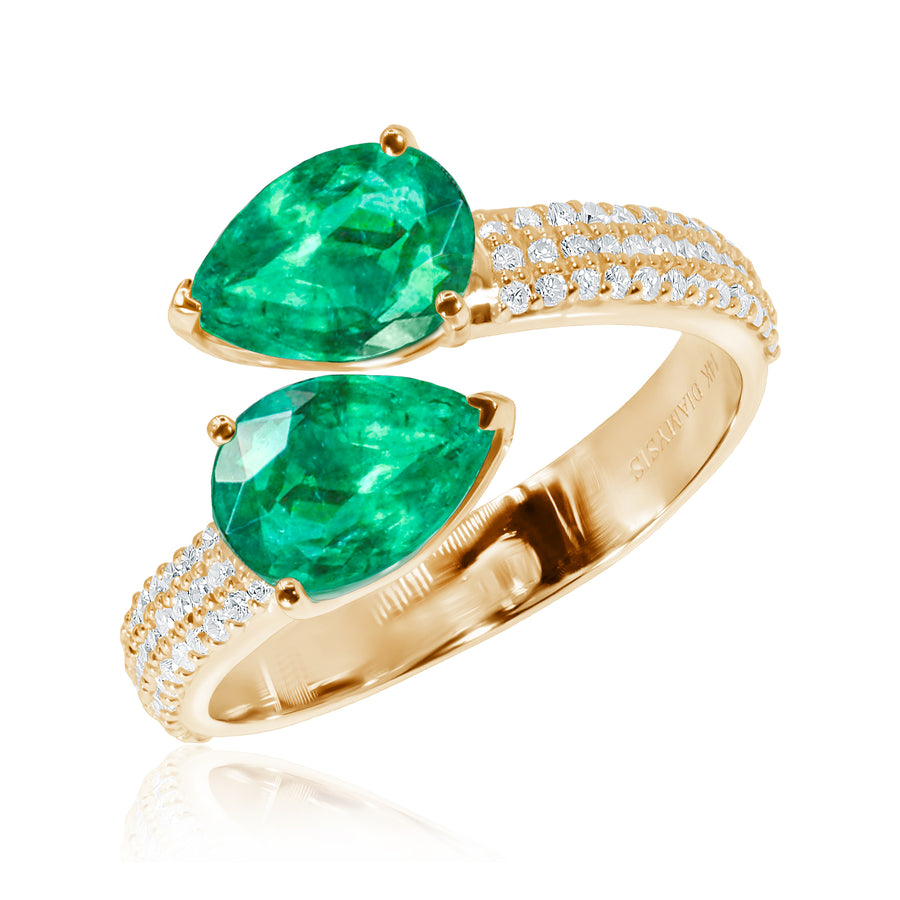 Emerald & Diamond Ring Green Arrow