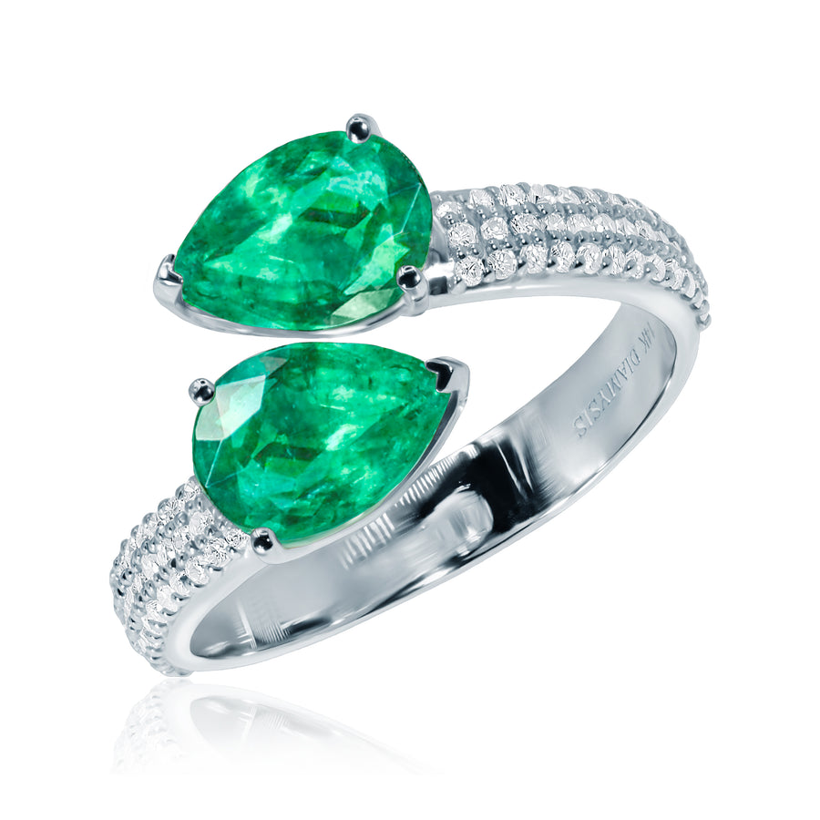 Emerald & Diamond Ring Green Arrow