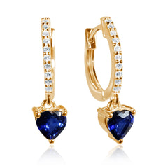 Sapphire & Diamond Earrings Tucana