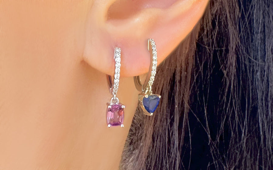 Sapphire & Diamond Earrings Tucana