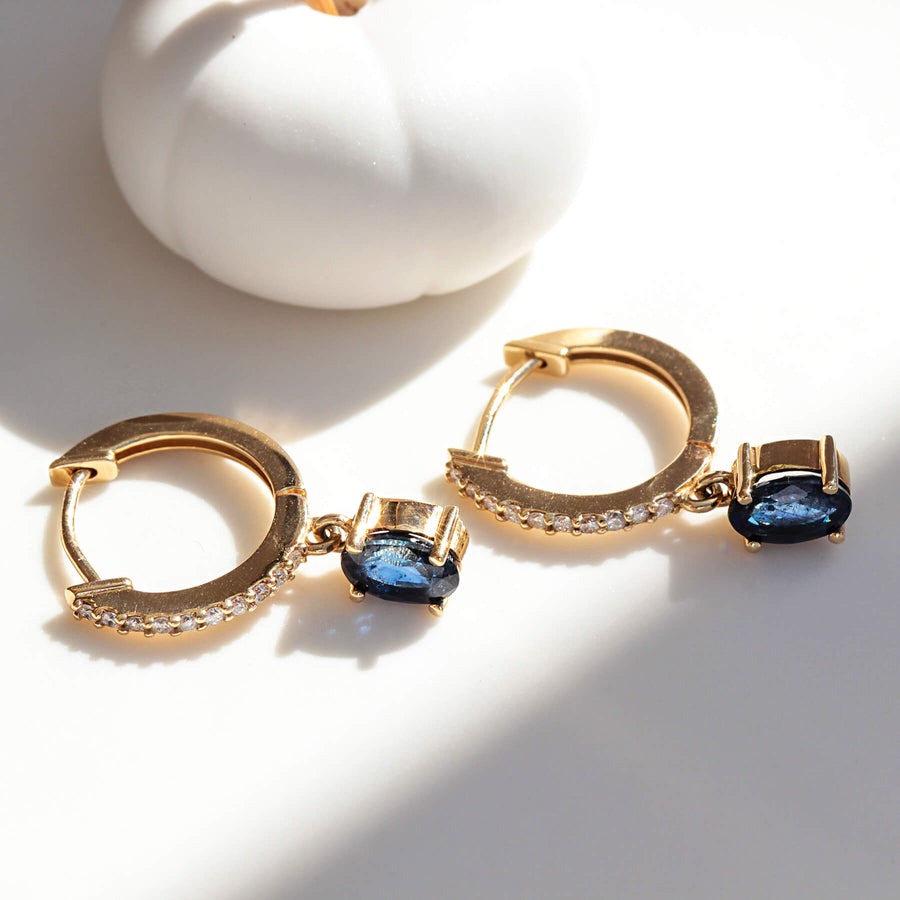 Sapphire & Diamond Earrings Aquilon