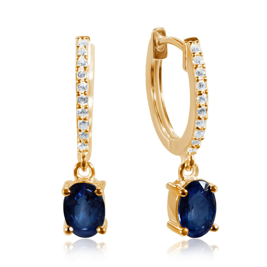 Sapphire & Diamond Earrings Aquilon