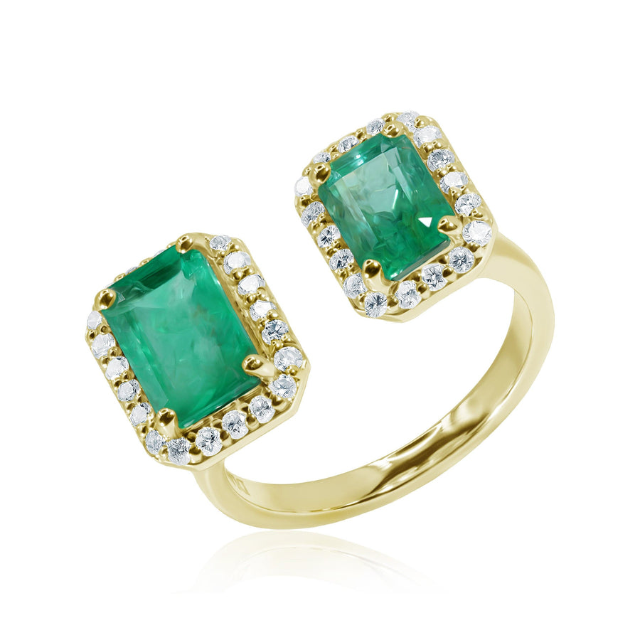 Emerald & Diamond Ring Tropical Forest