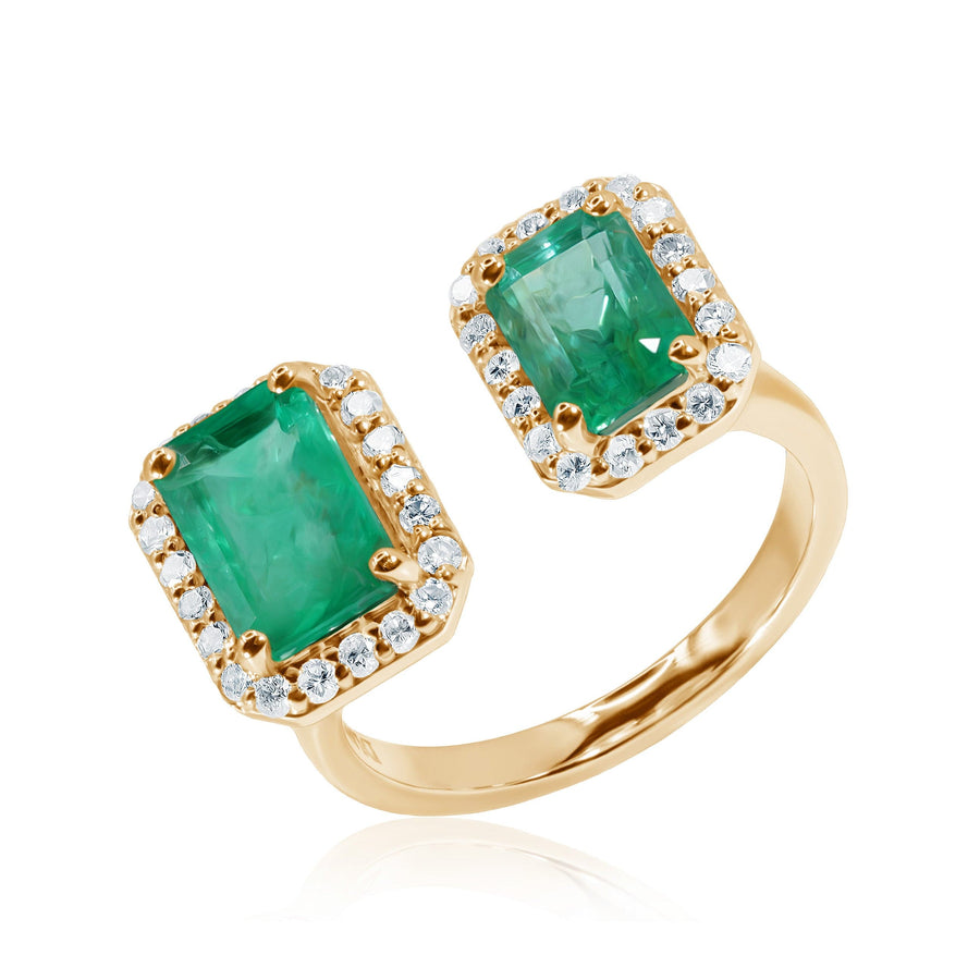 Emerald & Diamond Ring Tropical Forest