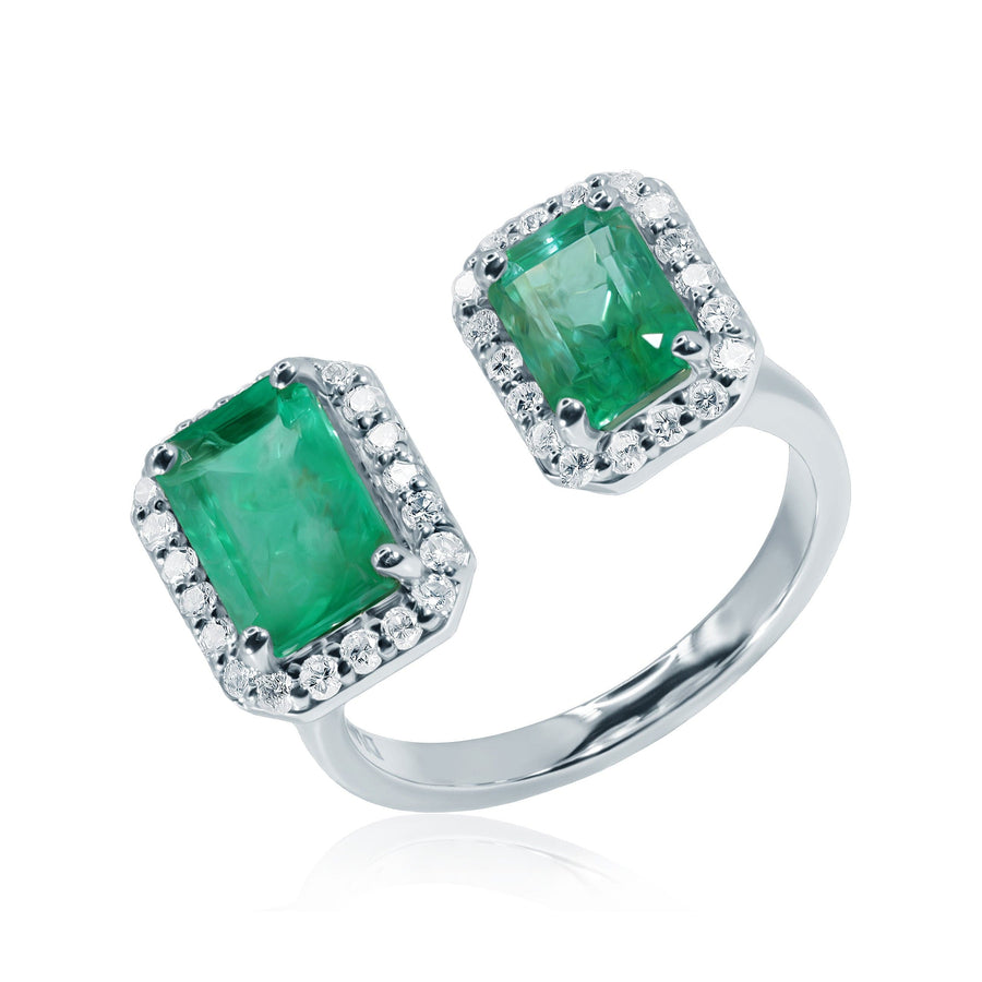 Emerald & Diamond Ring Tropical Forest