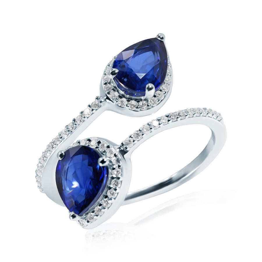 Sapphire & Diamond Ring Arrows of Neptune