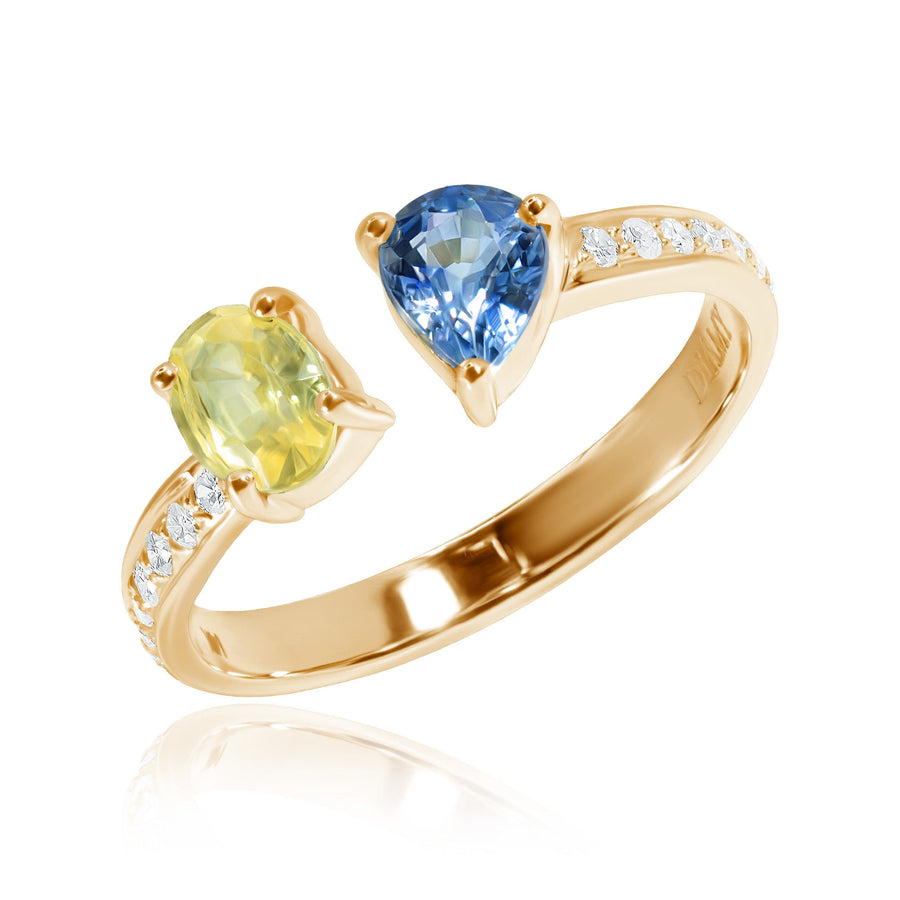 Sapphire & Diamond Ring Summer Sky