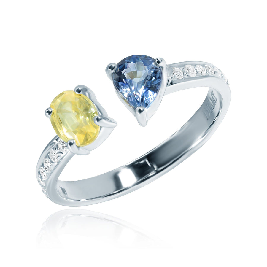 Sapphire & Diamond Ring Summer Sky