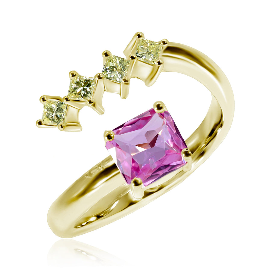 Pink Sapphire & Diamond Ring Dreamer