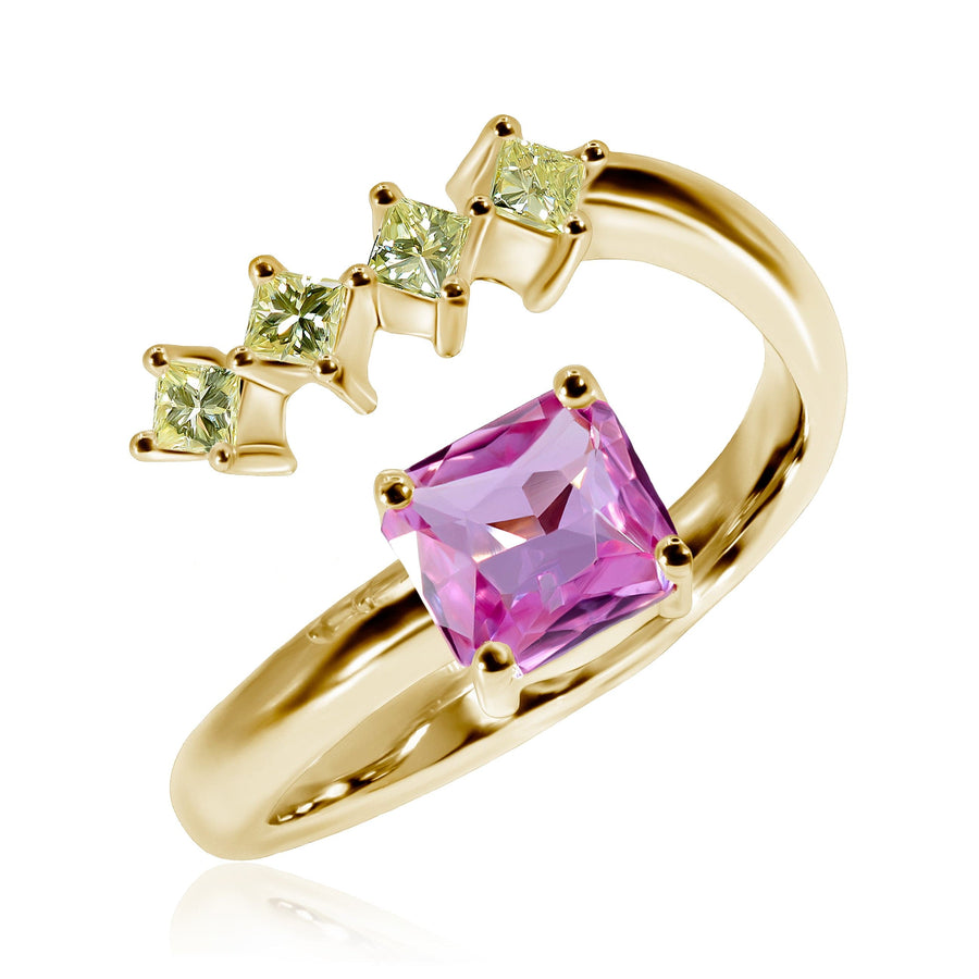 Pink Sapphire & Diamond Ring Dreamer