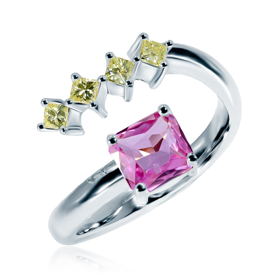 Pink Sapphire & Diamond Ring Dreamer