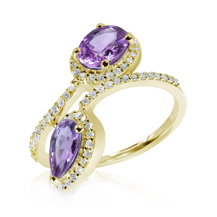 Pink Sapphire & Diamond Ring Harmony