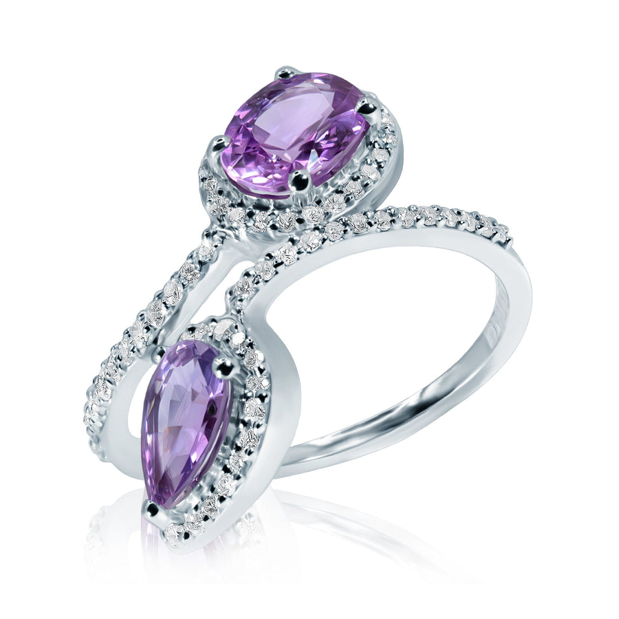 Pink Sapphire & Diamond Ring Harmony