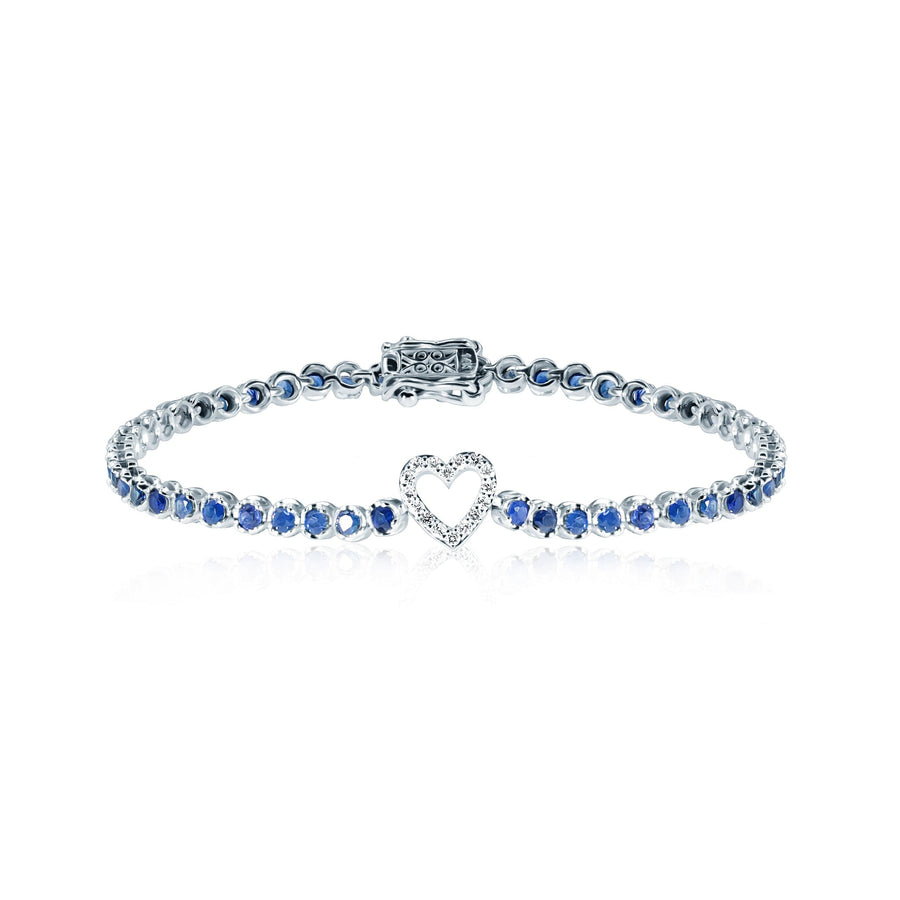 Sapphire & Diamond Bracelet Blue Berenice