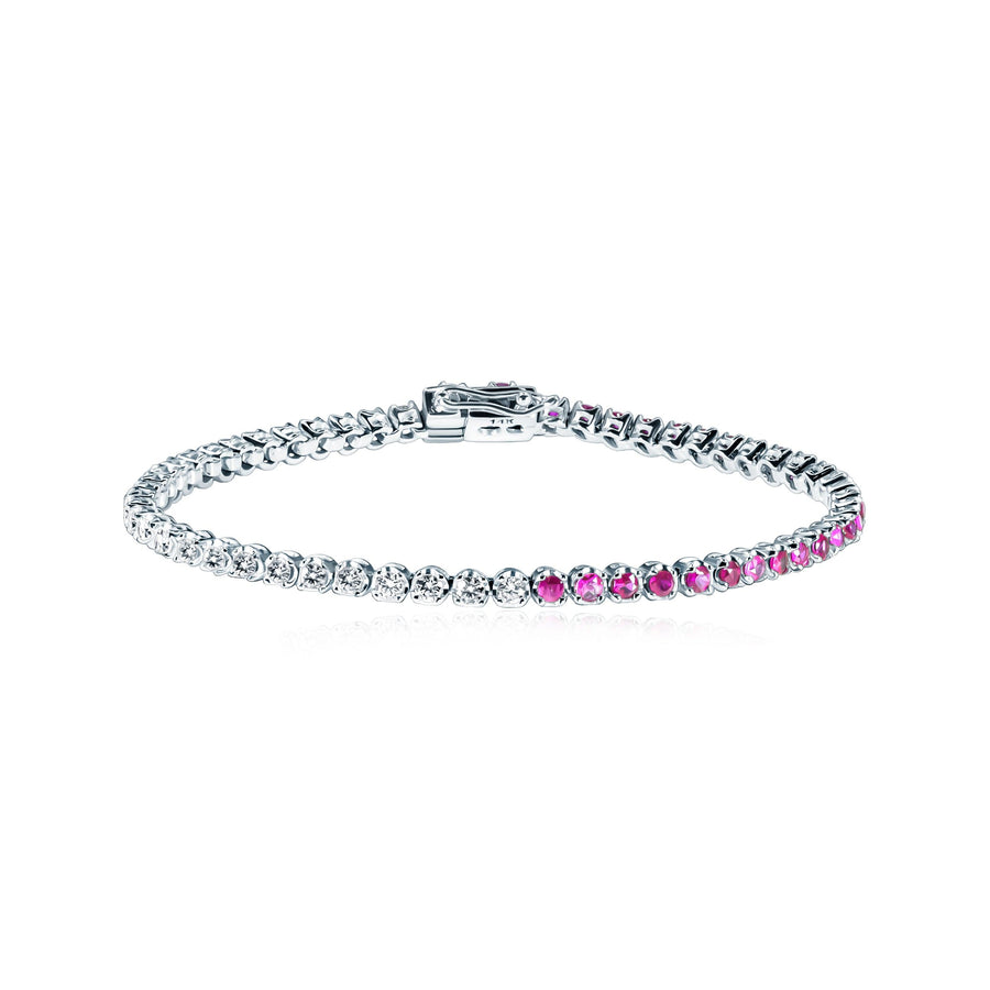 Pink Sapphire & Diamond Bracelet Libra