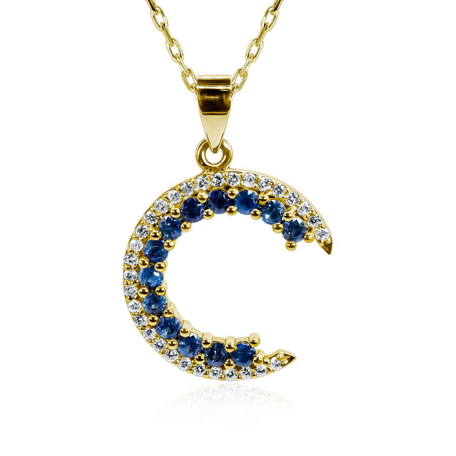 Sapphires & Diamond Pendant Caelum