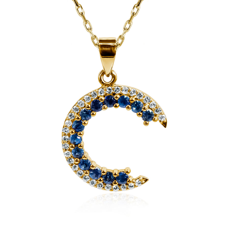 Sapphires & Diamond Pendant Caelum