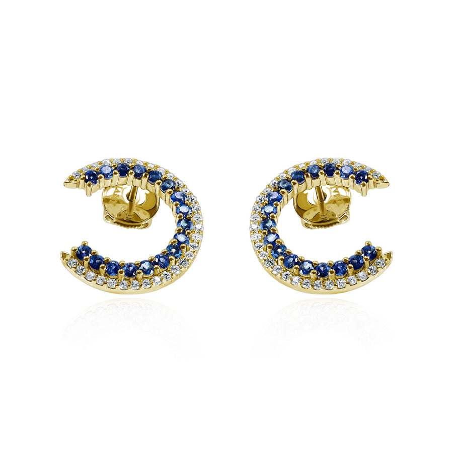 Sapphires & Diamond Earrings Caelum