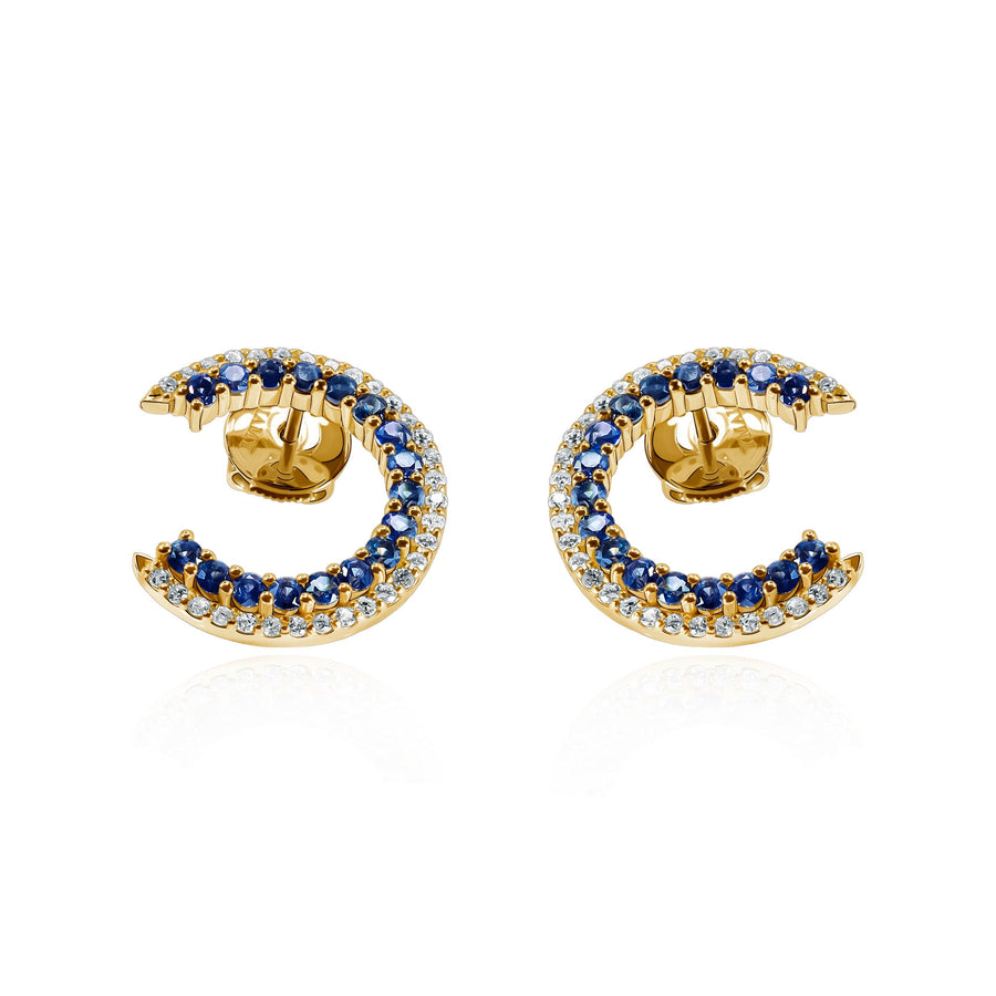 Sapphires & Diamond Earrings Caelum