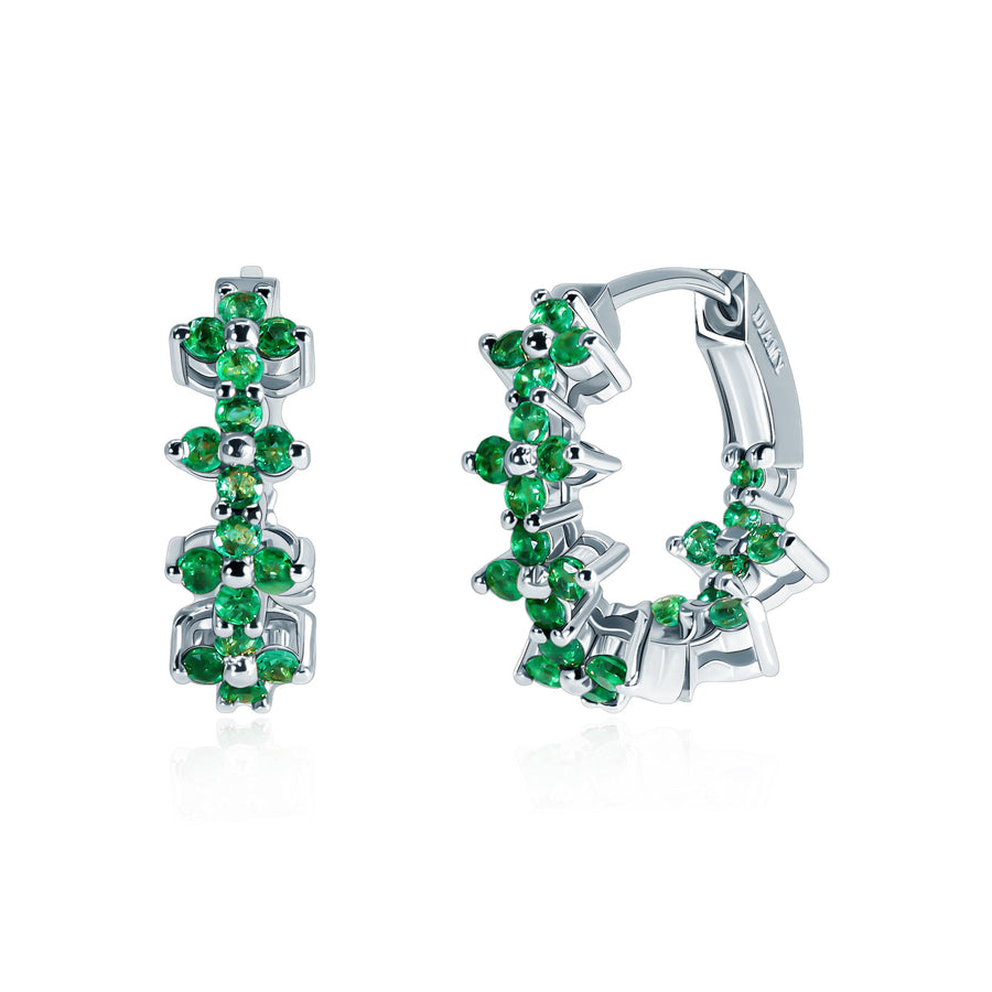 Emerald Earrings Lacerta