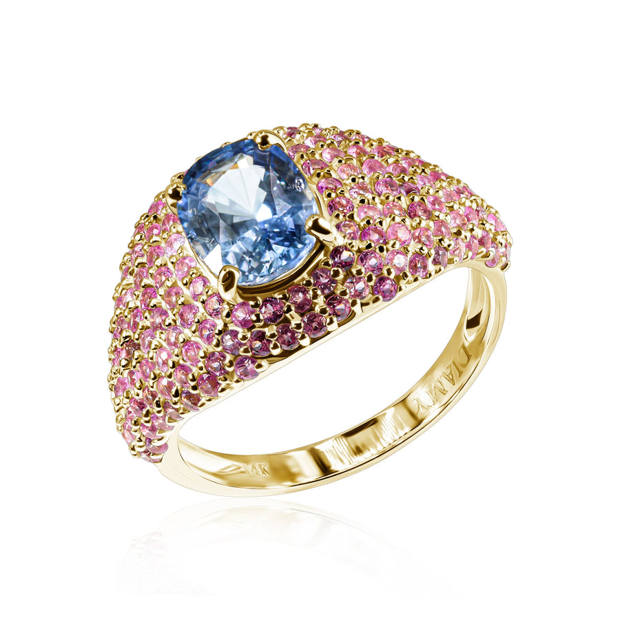 Blue & Pink Sapphire Ring Telus