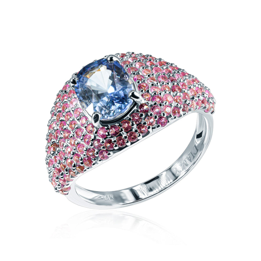 Blue & Pink Sapphire Ring Telus