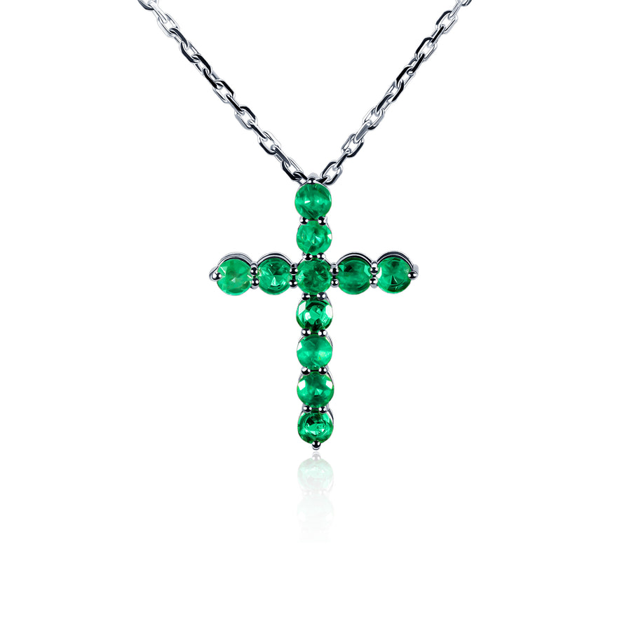 Emerald Pendant/cross Crux