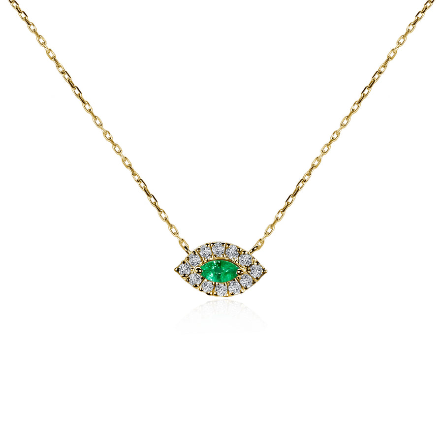 Emerald & Diamond Necklace Nazar