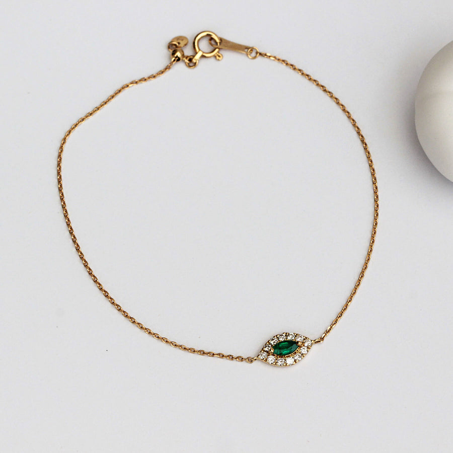 Emerald & Diamond Bracelet Nazar