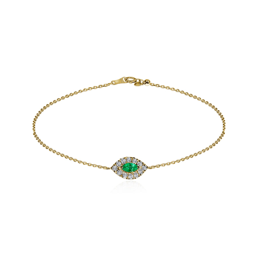 Emerald & Diamond Bracelet Nazar