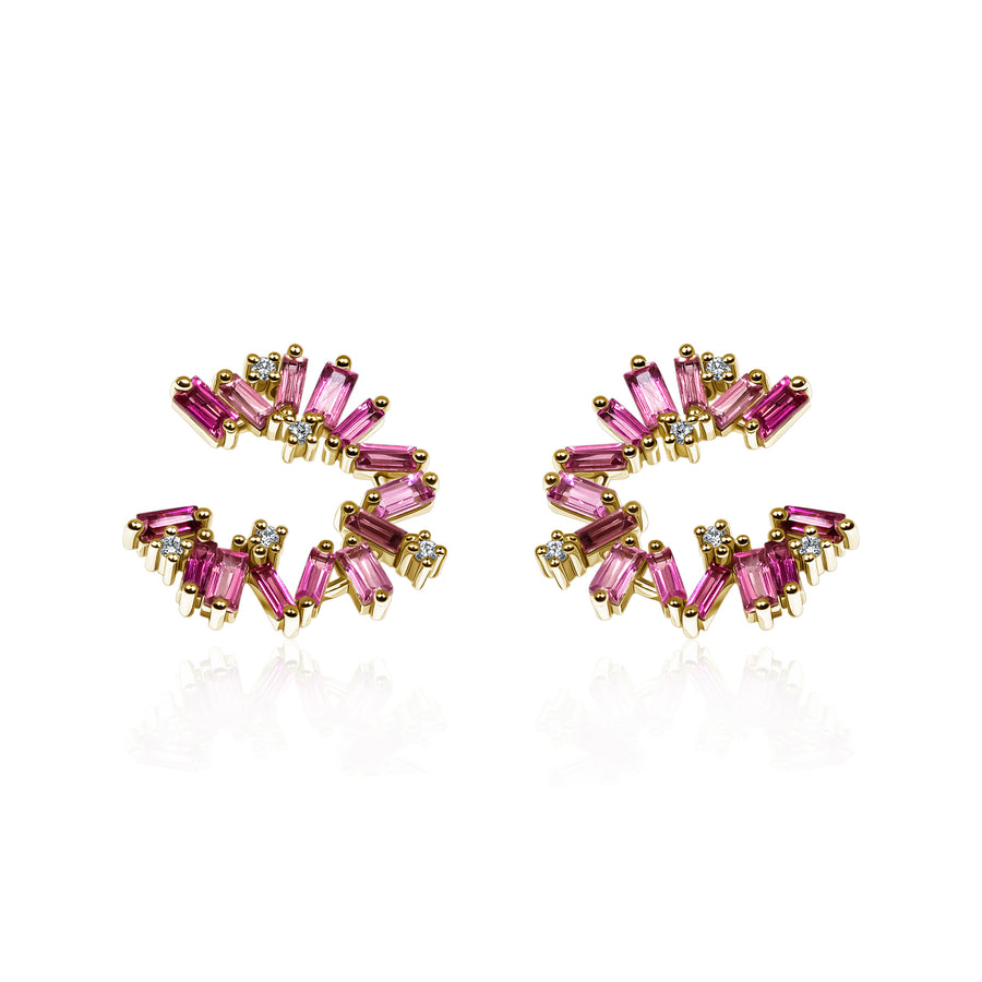 Tourmaline & Diamond Earrings Phoenix