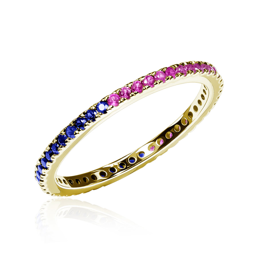 Pink & Blue Sapphire Ring Ara