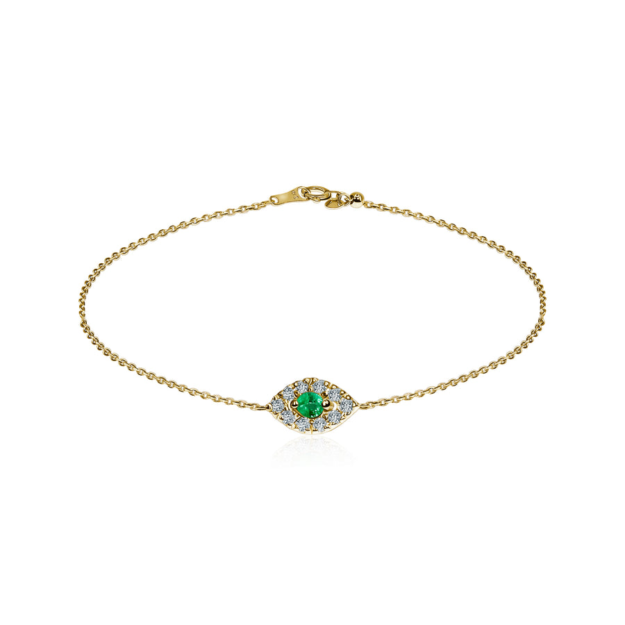 Emerald & Diamond Bracelet Green Parki