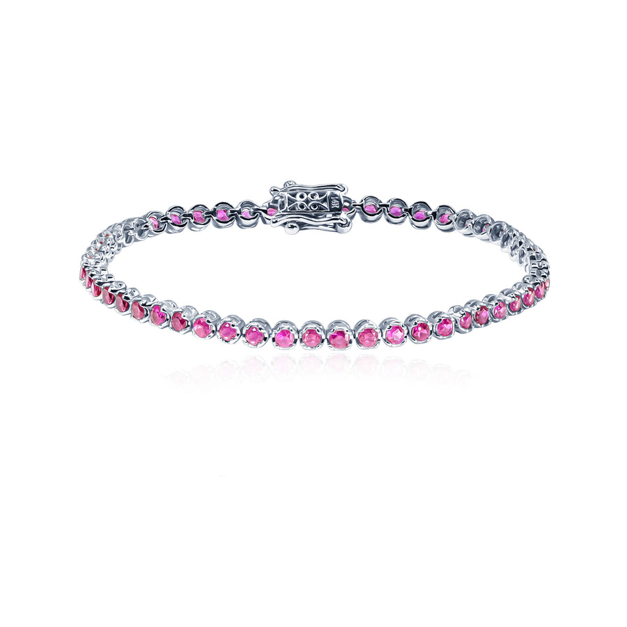 Pink Sapphire Bracelet Full Octans