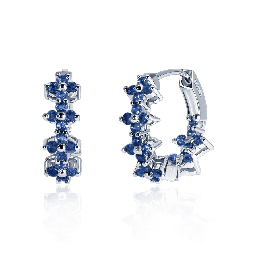 Sapphire Earrings Blue Lacerta