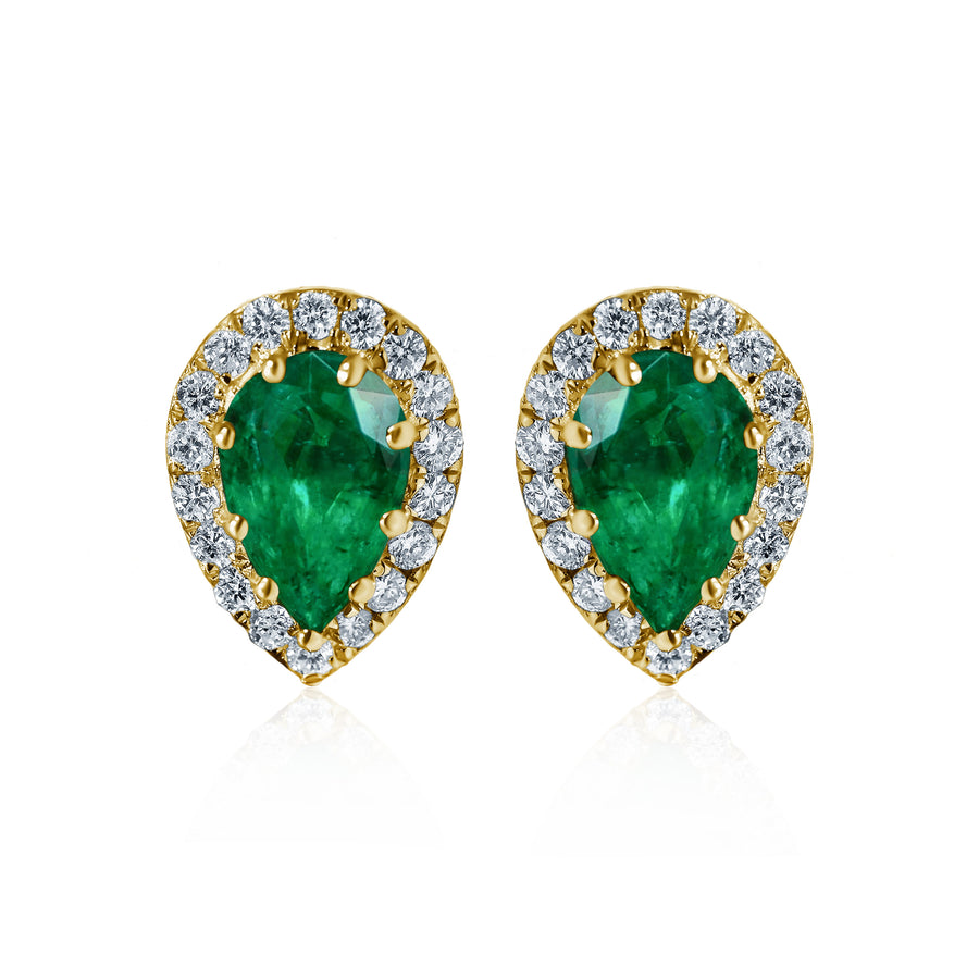 Emerald & Diamond Earrings Ceres