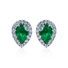 Emerald & Diamond Earrings Ceres